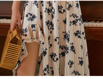 2020 m. Pavasario Vasaros Rankovių Ilgio Šalis Suknelė kilimo ir tūpimo Tako Moterų Raukiniai Backless Nėrinių Apynasrio Suknelės Sexy V Kaklo Maxi Suknelė