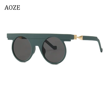 2020 Mados ateities koncepcija BL0014 stiliaus šiuolaikinės Moterys akiniai nuo saulės derliaus plokšti, apvalūs, prekės dizainas Saulės Akiniai, akiniai nuo saulės UV400