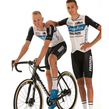 2020 naujų dviračių komandos apranga Skinsuit Creafin-Fristads dviratį vyriški trumpomis rankovėmis, rasės speedsuit jumpsuit ciclismo dviračių rinkiniai
