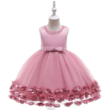 2021 M. Vasarą Mergina Suknelė Gėlių Mergaitės Suknelė Vestuvių Vaiskiai Balta Šalis Suknelė Vaikams Gimtadienio Mergaitė Princesė Dress Vestidos