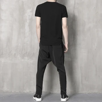 2021 naujas vyrų tendencija tarpkojo kelnes han versija slim kirpėjas atsitiktinis kelnės, vyriškos mados populiarus logotipas hareno kelnes.