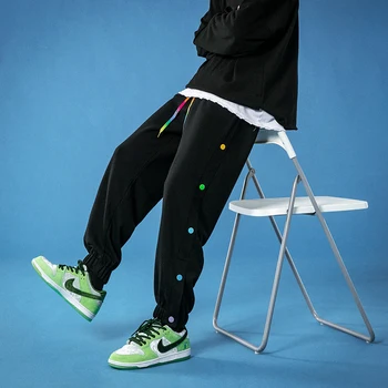 2021 vyriški Laisvalaikio Sweatpants Kietosios Spalvos Kelnės Vyras Negabaritinių korėjos Streetwear Jogger Kelnes Moters Drabužių Dropshipping