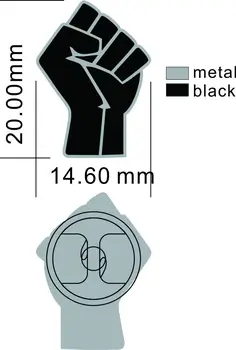 20mm Užsakymą Kumščiu pin ženklelis Medžiaga: Geležis+ black dažai+padengtą į niclel +drugelis mygtuką atgal-Nemokamai laivas (350pcs/lot)