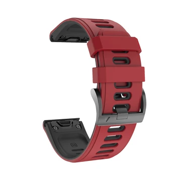 22 26MM Quick fit Watchband Dirželis 20mm Garmin Fenix 6X 6 Pro Silikono Easyfit Riešo Juostos Fenix 5 5S 5X Plius Dirželis Žiūrėti
