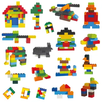 250-1000 Vnt Spalvinga Statybiniai Blokai, Plytos Vaikų Kūrybos Blokuoti Žaislai Sumos už Vaikų Mergaičių Berniukas Kalėdų Dovanos