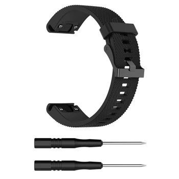 26 22 20MM Greitai Išleisti Lengvai Tilptų Silikono Watchband Dirželis Garmin Fenix 5X Plius/Fenix 5 Plius/Fenix 5S Plus Smart Žiūrėti