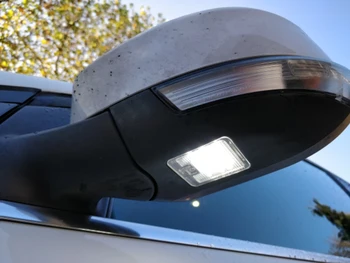 2vnt Klaidų LED Šoninės Durys Veidrodinės Balos Šviesos Ford Focus III, C-Max, Kuga II Pabėgti Mondeo IV 