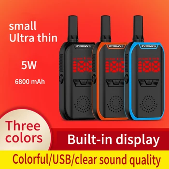 2vnt V7 mini nešiojamieji walkie talkie radijo comunicador radijo portofoon satisfayear vaikai du būdu radijo ilgo nuotolio stotelę-walkie