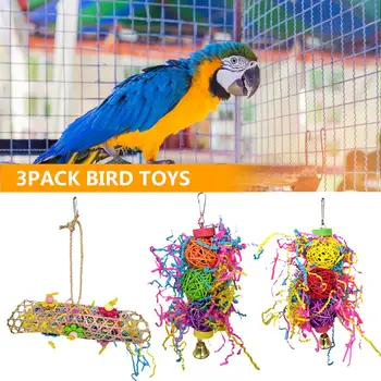 3 Pack NAUJŲ Kūrybinių Naujovė Papūga Žaislas Paukščiui Žaislai Kramtyti Žaislus Cockatie Ieškoti maisto Smulkintuvas Žaislas Papūga Narve