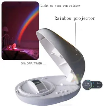 3 Režimai RGB LED Lempos, Kiaušinio Formos Vaivorykštinis Projektoriaus Šviesos spalvotu Led Kūrybos Naktį Šviesos Romantiška Magija, Vaikų, Miegamojo Puošimas