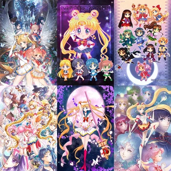 300pcs/520pcs/1000pcs / Set Sailor Moon Įspūdį Usagi Tsukino Cosplay Išpakuokite Įspūdį Anime Medinis Žaislas 