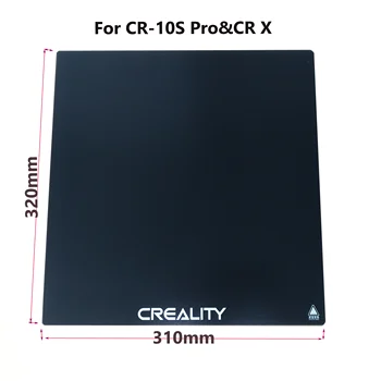 320-310mm Naujas Creality 3D Ultrabase 3D Spausdintuvas Platforma Šildomos Lova Statyti Paviršiaus Stiklo plokštė-10S pro CR-X