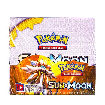 324pcs Pokemon TCG kortos: Sun & Moon Edition 36 Paketus Per Langelį, Kolekcines, Prekybos Kortų Žaidimas