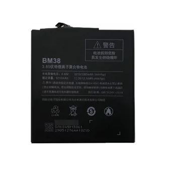 3260 mAh, Telefono Baterija BM38 už Xiaomi Mi 4S Aukštos Kokybės Pakaitinis Bateria Įkraunamas Baterijas
