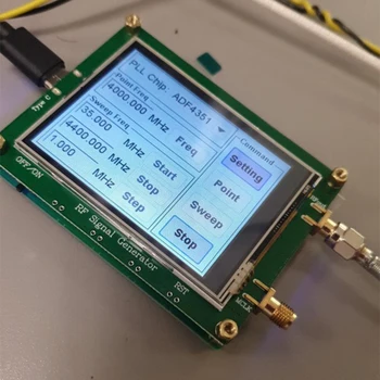 35-4400M ADF4351 RF Signalo Šaltinio Signalo Generatoriaus Banga / Taškas Dažnis Paspauskite Sn LCD Ekranas Valdymo