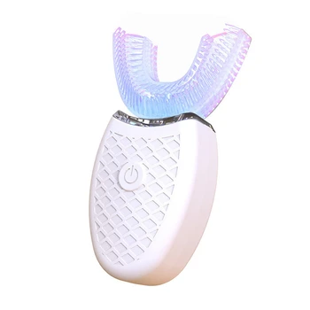360 Laipsnių U Formos Ultragarsinis dantų Šepetėlis, USB Bevielio Įkrovimo Hands-Free Dantų Šepetėliu Dantis Valyti Masažas Balinimas