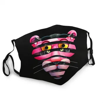 3d Atspausdintas pink panther Moteris / Mergina Veido Kaukė Daugkartinio naudojimo Filtras Stabdžių Migla Anti Virus Mascarillas pink panther Lėlės Pliušinis Žaislas