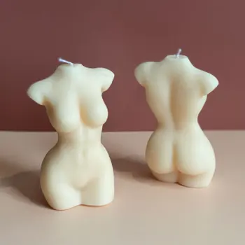 3D Kūno Žvakė Aromaterapija Pelėsių Silikono Žmogaus Menas 