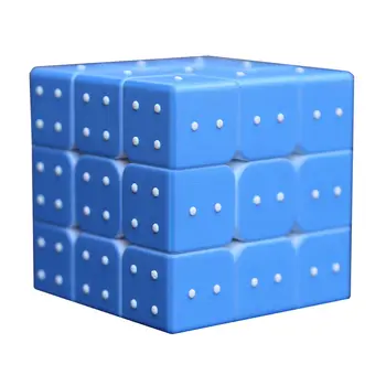 3x3 Aklas Kubo UV Brailio 3x3x3 Magic Cube 3D Reljefo 3Layers Greitis Kubo Profesinės Dėlionės, Žaislų, Vaikai, Vaikams, Dovanų Žaislas