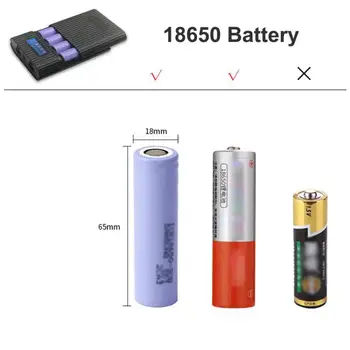 4 x 18650 Baterija Atveju, LCD Ekranas Baterijos Laikymo Dėžutė Nešiojama Baterija Shell Atveju 