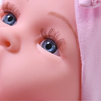 45CM Šypsena Veide Reborn Baby Doll, Nr. Funkcija Bebe Lėlės su Kilimų Princesė Dress Minkšti Silikoniniai Žaislai Gyvenime, Pavyzdžiui, Nekilnojamojo Baby Doll