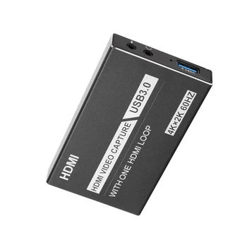 4K HDMI Žaidimo video capture Card USB3.0 1080P Grabber hdmi Dongle užfiksuoti kortelės OBS Užfiksuoti Žaidimas Žaidimas Užfiksuoti Kortelės Gyventi