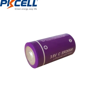 4Pcs PKCELL 3,6 V C dydžio Ličio Baterija ER26500 9000Mah Li-SOCl2 Baterija Baterijos Bateries