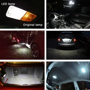 4x Girlianda 31mm LED Lemputė Canbus Klaidų Automobilio Salono Dome Light Licencijos Plokštės Lempa Už Mazda 2 3 5 6 CX-9 CX-5 MX-5