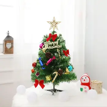 50cm Kalėdinė dekoracija LED Mini Kalėdų eglučių papuošalai naujieji Metai Darbastalio Dekoro 