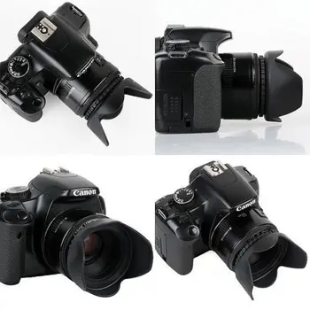58MM Lens Gaubtai & UV Filtras, Objektyvo Protector Komplektas Canon 1300D 800D 760D 750D 650D 600D 100D 80D 70D 77D 60D 18-55mm objektyvas