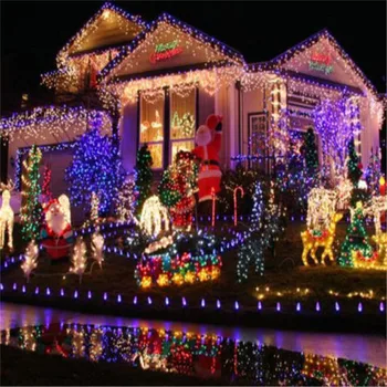 5M 10M, 20M 30M 50M 100M LED string Pasakų šviesos šventė, Kalėdiniai, Vestuvių dekoravimas AC220V Vandeniui lauko šviesos girlianda