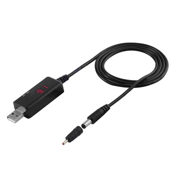 5V Prie 9V 12V Adapterio Kabelį Step-up Konverteris Praktinių USB Stiprintuvas Įkrovimo Connecter Patvarus Skaitmeninė elektros Energijos Tiekimo Reikmenys