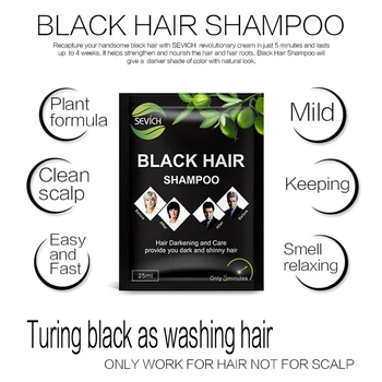 5vnt/daug Momentinių juodų Plaukų Šampūnas, Kad Pilka ir Balta Plaukų Tamsėjimas ir Shinny 5 Minučių Sevich Prekės sudaro Nemokamas Pristatymas