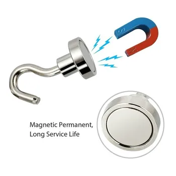 5vnt Stiprus Magnetinis Kabliukai Sunkiųjų Magnetas Turėtojas Sienos Kabinti Rūbams Magnetinis pagrindas Namuose Saugojimo Organizacija