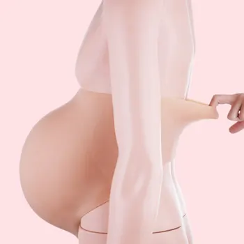 5~8 mėnesių siamo dirbtinio kūdikių pilvo, pilvas netikras nėštumas, nėščia moteris guzas silikono pilvo