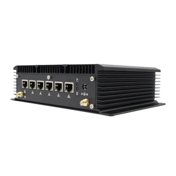 6*Intel Lan Ventiliatoriaus Mini Pc Intel Core i5 8265U i3 6157U Firewall Router Pfsense Serverio 2RS232 HDMI 4G/3G AES-NI Paramos WOL Pc