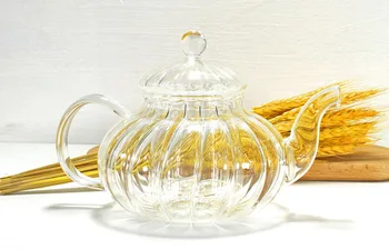 600ML, skaidraus stiklo kavinukas, moliūgų dizaino, su filtru, espreso kavos puodą, taza kavinė ąsotis, arbatos ceremonija, arbatinukas, arbata virdulys