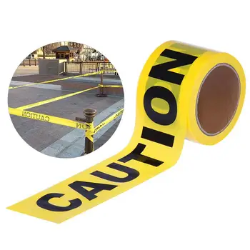 7cm*100M Roll Geltona Atsargiai Juosta Saugos Barjero Policijos Barikada Rangovams Viešųjų Darbų Saugos Aukštos Kokybės