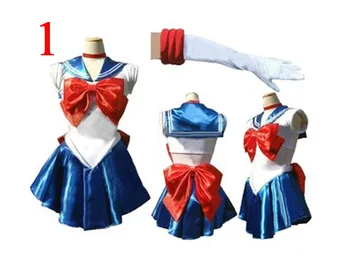 7styles Sailor Moon Cosplay Kostiumų Vienodas Fancy Dress Up Sango Minako & Sailor Neptune & Sailor Mars Pilnas Komplektas Battleframe