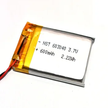 800mAh Li-ion Baterija 603040 Ličio Polimerų Įkraunama Baterija, GPS locator MP3 MP4 bluetooth 