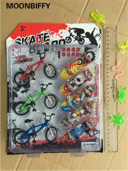 8PCS/Set Mini Fingerboard pirštų riedlenčių ir bmx dviračių žaislas vaikams, vaikams čiuožinėti lentos motoroleris FST įdomus Naujovė dviračių dovana