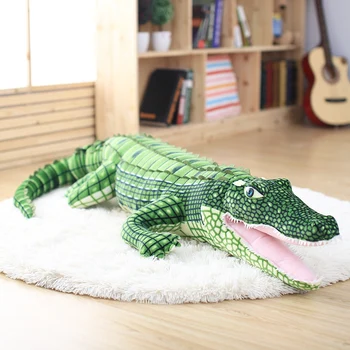 90-165cm iškamša Realiame Gyvenime Aligatorius Pliušinis Žaislas Modeliavimas Krokodilas Lėlės Kawaii Ceative Pagalvę Vaikams Kalėdų Dovanos
