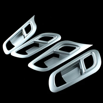 ABS Chrome Vidaus Durų Rankena dubenėlį, padengti apdaila Honda City 20016 2017 LHD Automobilių Optikos Reikmenys 4pcs/set