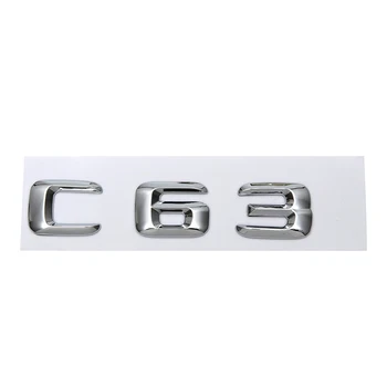 ABS Plastiko 3D Lipdukas C63 šildomos Galinės Logotipas Ženklelis Emblema už W176 Klasė