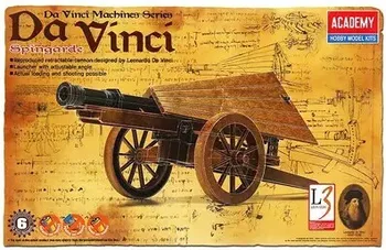 Akademijos 18142 Da Vinci Mašinos Serijos Klasikinis originalus Spingarde Plastikiniai Modelis Rinkinys