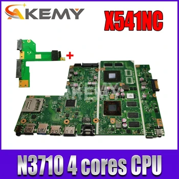 Akemy Nešiojamojo kompiuterio motininė plokštė, skirta ASUS X541NC X541N originalus mainboard w/ N3710 CPU GT810M 4GB RAM