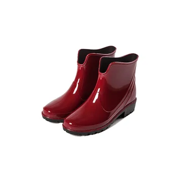 Aleafalling mados lietaus batai neperšlampami butas batai moteris, moteris, vanduo, guminiai batai geros kokybės botas 7colors W38
