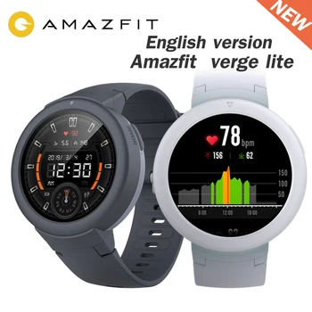 Amazfit Slenksčio Lite Smartwatch lietuvių kalba 20 Dienų Baterija Huami verge2 GPS Sporto laikrodžiai Širdies ritmo Monitorius IP68