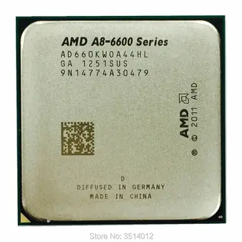 AMD A8-Series A8 6600K A8 6600 3.9 GHz Quad-Core CPU Procesorius AD660KWOA44HL Socket FM2