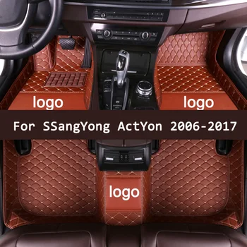 APPDEE odos Automobilio grindų kilimėliai ssangyong ActYon 2006-2017 Custom auto pėdų Pagalvėlės automobilių kilimų dangtis